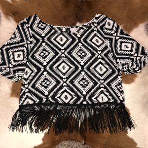 Aztec crop top